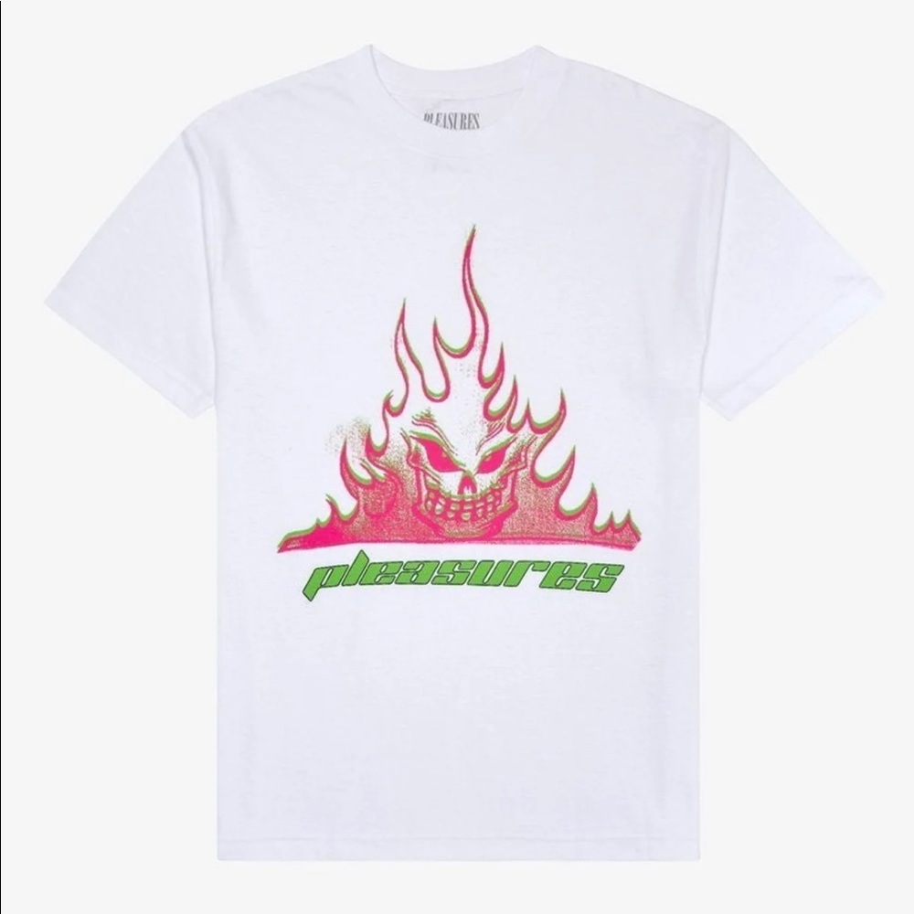 PLEASURES Flameboy Black Tee (S)